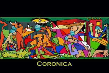 CORONICA by cartoonist ©Fadi Abou Hassan. Photo. 