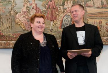 Deputy President in Charge of Culture and Promotion Ms. Magdalena Sroka and ICORN director Helge Lunde.    Print current Article